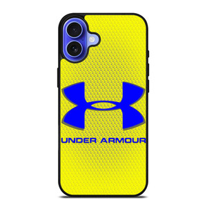 UNDER ARMOUR LOGO BLUE YELLOW iPhone 16 Case Cover UNDER ARMOUR LOGO BLUE YELLOW iPhone 16 Case Cover