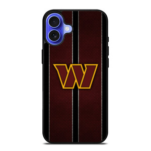WASHINGTON COMMANDERS NFL METAL STRIPE iPhone 16 Case Cover WASHINGTON COMMANDERS NFL METAL STRIPE iPhone 16 Case Cover