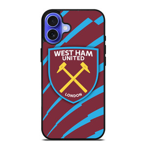 WEST HAM UNITED FOOTBALL iPhone 16 Case Cover WEST HAM UNITED FOOTBALL iPhone 16 Case Cover