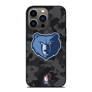 MEMPHIS GRIZZLIES BLACK CAMO iPhone 13 Pro Case Cover