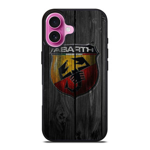 ABARTH CAR WOODEN LOGO iPhone 16 Plus Case Cover ABARTH CAR WOODEN LOGO iPhone 16 Plus Case Cover