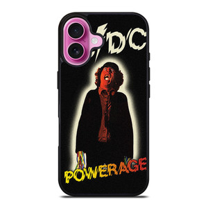 ACDC ROCK BAND POWERAGE iPhone 16 Plus Case Cover ACDC ROCK BAND POWERAGE iPhone 16 Plus Case Cover