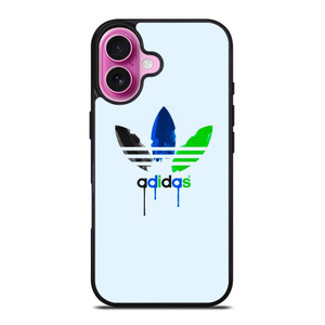 ADIDAS LOGO GREEN BLUE ICON iPhone 16 Plus Case Cover