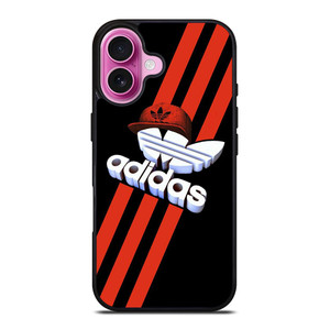 ADIDAS LOGO RED HAT iPhone 16 Plus Case Cover