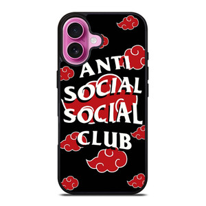 AKATSUKI ANTI SOCIAL SOCIAL CLUB iPhone 16 Plus Case Cover AKATSUKI ANTI SOCIAL SOCIAL CLUB iPhone 16 Plus Case Cover