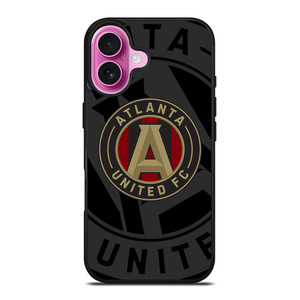 ATLANTA UNITED FC MLS BLACK iPhone 16 Plus Case Cover