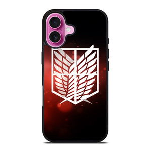 ATTACK ON TITAN LOGO RED iPhone 16 Plus Case Cover