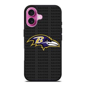 BALTIMORE RAVENS FOOTBALL TEXT iPhone 16 Plus Case Cover