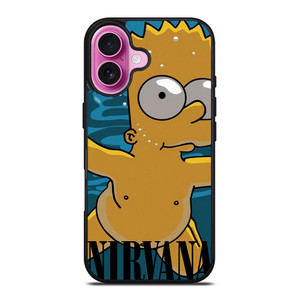 BART SIMPSONS NEVERMIND NIRVANA iPhone 16 Plus Case Cover BART SIMPSONS NEVERMIND NIRVANA iPhone 16 Plus Case Cover
