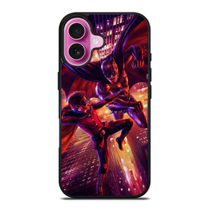BATMAN AND ROBIN FIGHT iPhone 16 Plus Case Cover BATMAN AND ROBIN FIGHT iPhone 16 Plus Case Cover