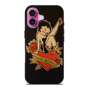 BETTY BOOP HEART BREAKER iPhone 16 Plus Case Cover BETTY BOOP HEART BREAKER iPhone 16 Plus Case Cover