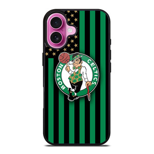 BOSTON CELTICS NBA USA FLAG iPhone 16 Plus Case Cover