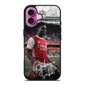 BUKAYO SAKA ARSENAL FOOTBALL CLUB iPhone 16 Plus Case Cover