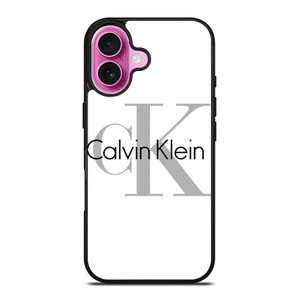 CALVIN KLEIN WHITE LOGO iPhone 16 Plus Case Cover