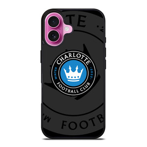 CHARLOTTE FC MLS BLACK iPhone 16 Plus Case Cover