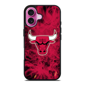 CHICAGO BULLS BASKETBALL NBA FIRE iPhone 16 Plus Case Cover