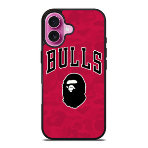 CHICAGO BULLS X BAPE CAMO iPhone 16 Plus Case Cover
