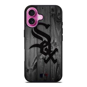 CHICAGO WHITE SOX BASEBALL MLB WOOD LOGO iPhone 16 Plus Case Cover