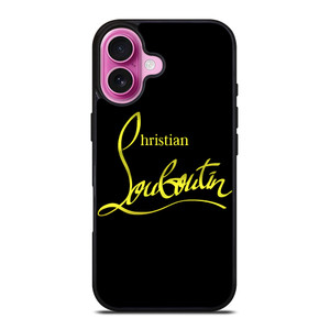 CHRISTIAN LOUBOUTIN GOLD LOGO iPhone 16 Plus Case Cover CHRISTIAN LOUBOUTIN GOLD LOGO iPhone 16 Plus Case Cover