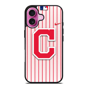 CLEVELAND INDIANS MLB NIKE iPhone 16 Plus Case Cover CLEVELAND INDIANS MLB NIKE iPhone 16 Plus Case Cover