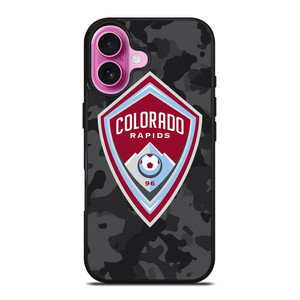 COLORADO RAPIDS MLS BLACK CAMO iPhone 16 Plus Case Cover