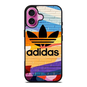 COLORFUL ICON ADIDAS LOGO iPhone 16 Plus Case Cover