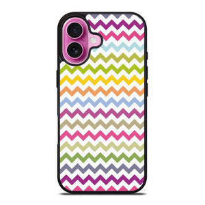 CUTE CHEVRON COLORFUL iPhone 16 Plus Case Cover