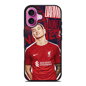 DARWIN NUNEZ LIVERPOOL FC iPhone 16 Plus Case Cover DARWIN NUNEZ LIVERPOOL FC iPhone 16 Plus Case Cover