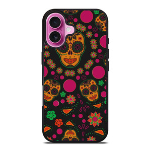 DIA DE LOS MUERTOS PATTERN iPhone 16 Plus Case Cover