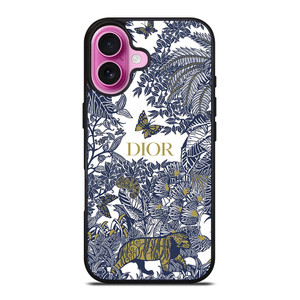 DIOR FLORAL BLUE iPhone 16 Plus Case Cover