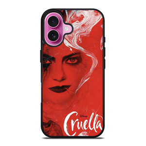 DISNEY CRUELLA DE VIL RED iPhone 16 Plus Case Cover