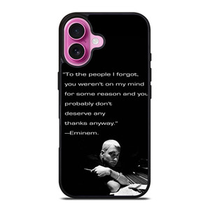 EMINEM RAPPER QUOTES 2 iPhone 16 Plus Case Cover EMINEM RAPPER QUOTES 2 iPhone 16 Plus Case Cover