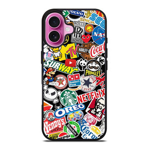 FAMOUS BRAND LOGO MIX iPhone 16 Plus Case Cover FAMOUS BRAND LOGO MIX iPhone 16 Plus Case Cover