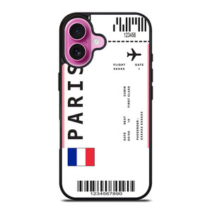 FLIGHT TICKETS FRANCE PARIS iPhone 16 Plus Case Cover