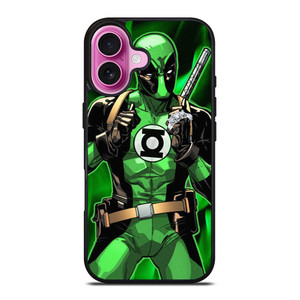 GREEN LANTERN DEADPOOL iPhone 16 Plus Case Cover GREEN LANTERN DEADPOOL iPhone 16 Plus Case Cover