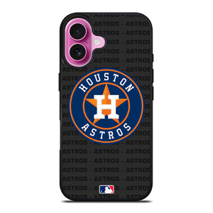HOUSTON ASTROS BASEBALL BLACK iPhone 16 Plus Case Cover