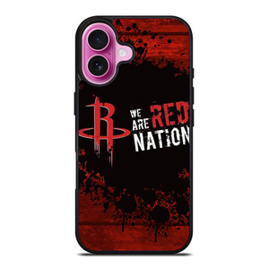 HOUSTON ROCKETS NBA WE ARE RED NATION iPhone 16 Plus Case Cover