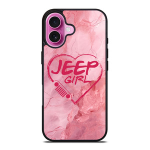 JEEP GIRL LOGO LOVE MARBLE iPhone 16 Plus Case Cover