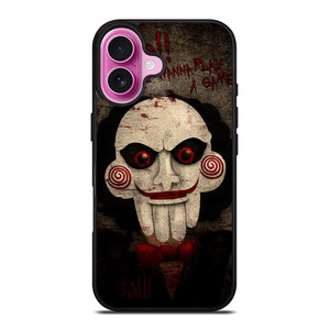 JIGSAW MOVIES I WANNA PLAY A GAME iPhone 16 Plus Case Cover JIGSAW MOVIES I WANNA PLAY A GAME iPhone 16 Plus Case Cover