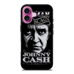 JOHNNY CASH MAN IN BLACK iPhone 16 Plus Case Cover