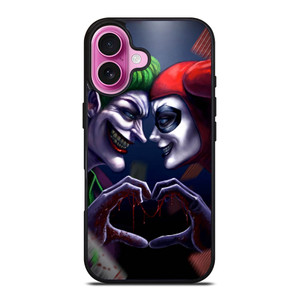 JOKER LOVE HARLEY QUINN ART iPhone 16 Plus Case Cover JOKER LOVE HARLEY QUINN ART iPhone 16 Plus Case Cover