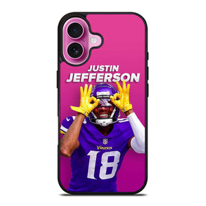 JUSTIN JEFFERSON MINNESOTA VIKINGS iPhone 16 Plus Case Cover