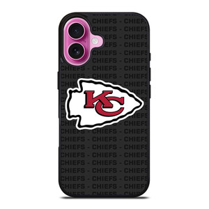 KANSAS CITY CHIEFS FOOTBALL TEXT iPhone 16 Plus Case Cover