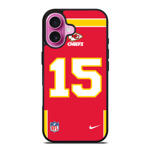 KANSAS CITY CHIEFS PATRICK MAHOMES 15 NFL NIKE iPhone 16 Plus Case Cover