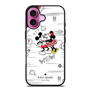KATE SPADE NEW YORK LOGO X MICKEY MINNIE MOUSE DISNEY iPhone 16 Plus Case Cover