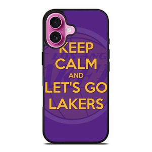 KEEP CALM AND GO LAKERS iPhone 16 Plus Case Cover