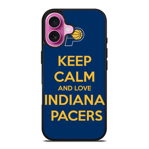 KEEP CALM AND LOVE INDIANA PACERS iPhone 16 Plus Case Cover