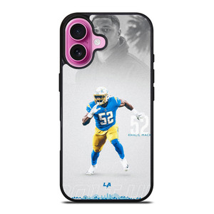 KHALIL MACK LOS ANGELES CHARGERS NFL iPhone 16 Plus Case Cover KHALIL MACK LOS ANGELES CHARGERS NFL iPhone 16 Plus Case Cover