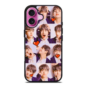 KIM TAE HYUNG V BTS BANGTAN BOYS COLLAGE iPhone 16 Plus Case Cover