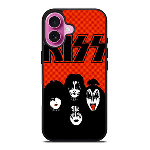 KISS RED ROCK BAND iPhone 16 Plus Case Cover